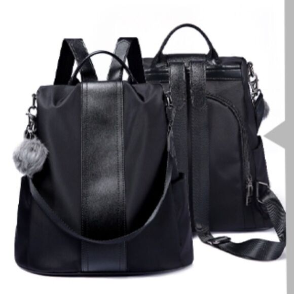 Women Backpack Purse Waterproof Nylon Anti-theft Lightweight Shoulder Bag - Picture 12 of 13